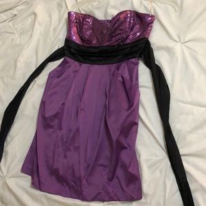 Purple prom dress